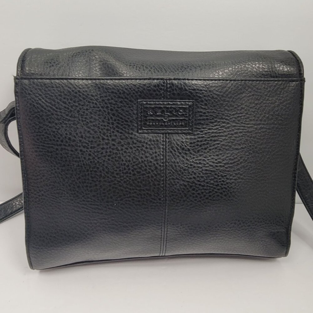 Vintage Relic by Fossil Women's Black Pebbled Leather Crossbody Bag